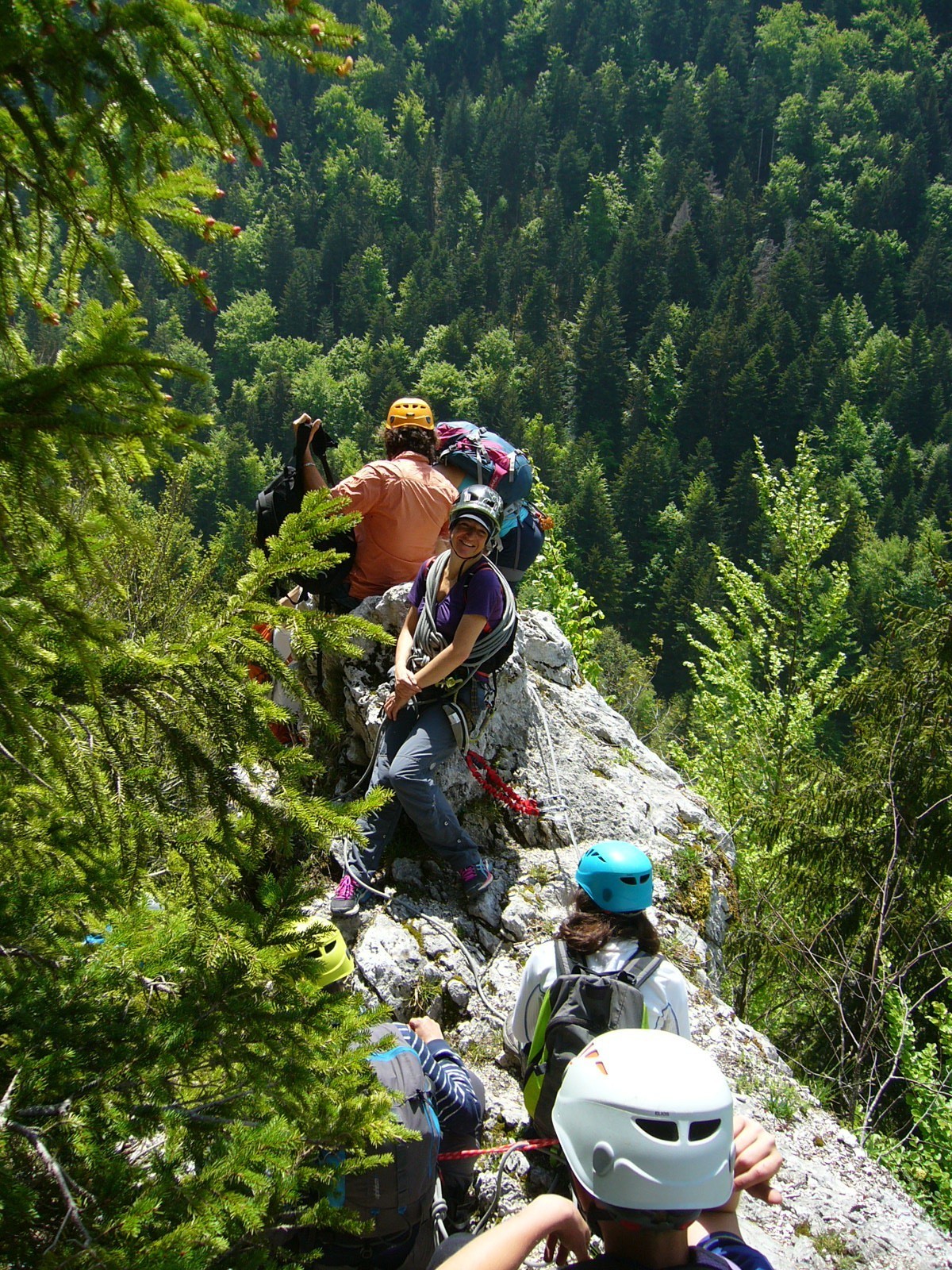 Arrivée de la via