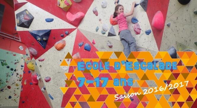 Inscription Ecole d'Escalade saison 2016/2017 image article