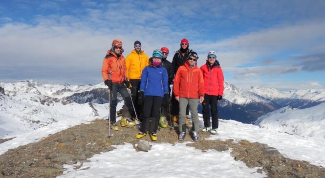 De la neige pour la première sortie du cycle "perfectionnement ski randonnée". image article
