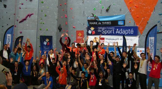 Championnat de France escalade - sport adapté image article